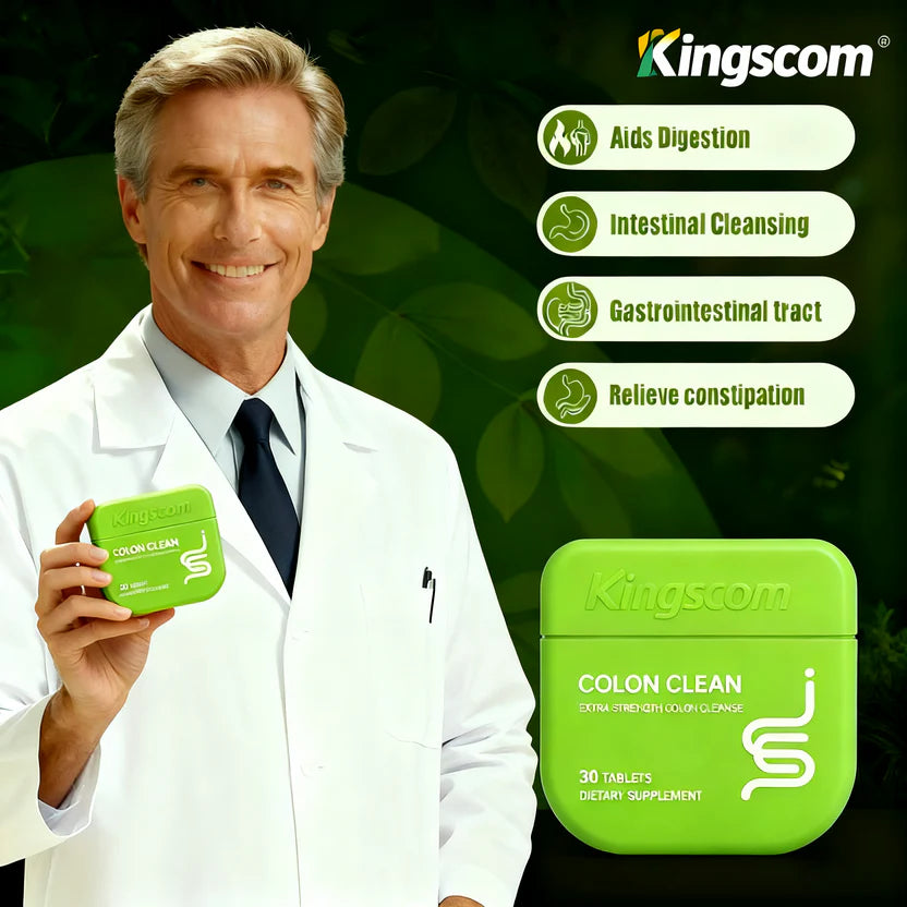 KingsCom Fast-Acting Cleansing Pills: Gentle Herbal Gut Wellness Support