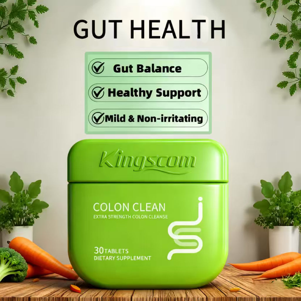 KingsCom Fast-Acting Cleansing Pills: Gentle Herbal Detox for Gut Wellness