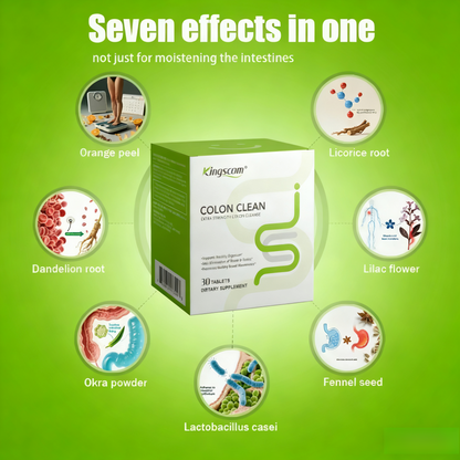 KingsCom Fast-Acting Cleansing Pills: Gentle Herbal Gut Wellness Support