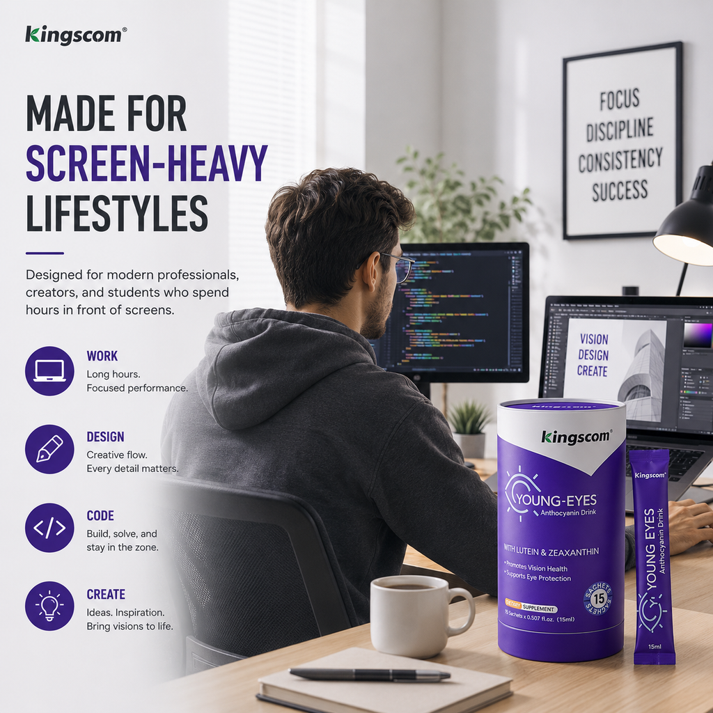 Kingscom Young-Eyes Eye Support Anthocyanin Drink 15 Sticks