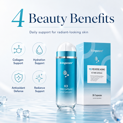 Kingscom K3 Time Capsule Anti-Aging Skin Supplement 30 Capsules