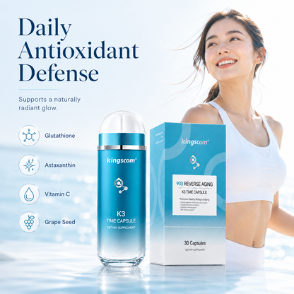 Kingscom K3 Time Capsule Anti-Aging Skin Supplement 30 Capsules