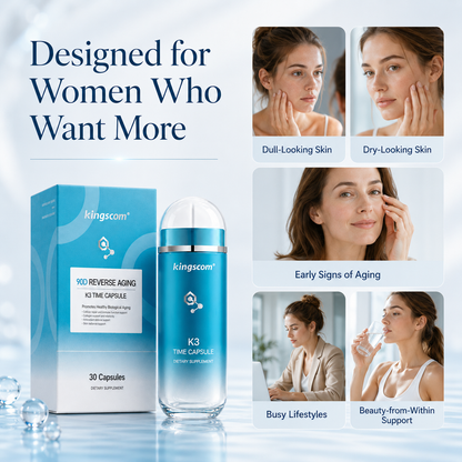 Kingscom K3 Time Capsule Anti-Aging Skin Supplement 30 Capsules
