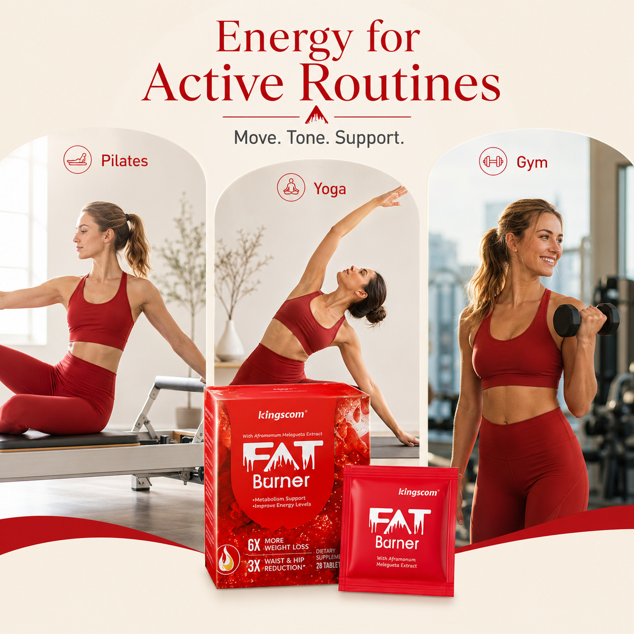 Kingscom FAT Burner Natural Metabolic Support Tablets