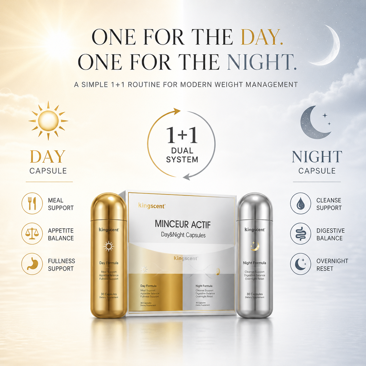 Kingscom Day & Night Digest Wellness Capsules