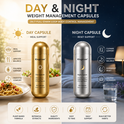 Kingscom Day & Night Digest Wellness Capsules