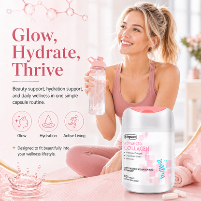 Kingscom Collagen Peptide Capsules – Daily Skin Hydration & Wellness Support