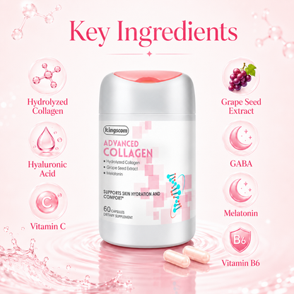 Kingscom Collagen Peptide Capsules – Daily Skin Hydration & Wellness Support