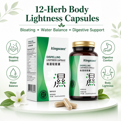Kingscom 12-Herb Digestive Support Capsules 60ct